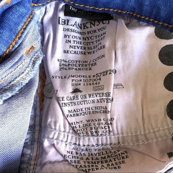 Blank NYC Great Jones High Rise Crop Skinny Jeans 28 Heaven Sent Blue Wash NWT - Picture 10 of 10